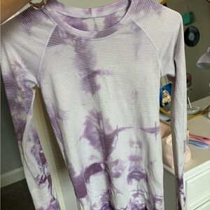 Lululemon Purple Tie-Dye Long Sleeve Swiftly Tech